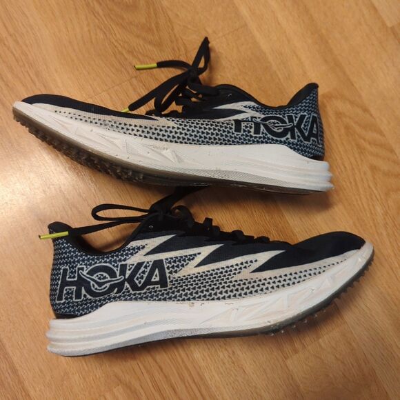 Hoka Crescendo MD Track & Field Running Shoes M 8 W 9.5 Black White 1134520 - Picture 5 of 7